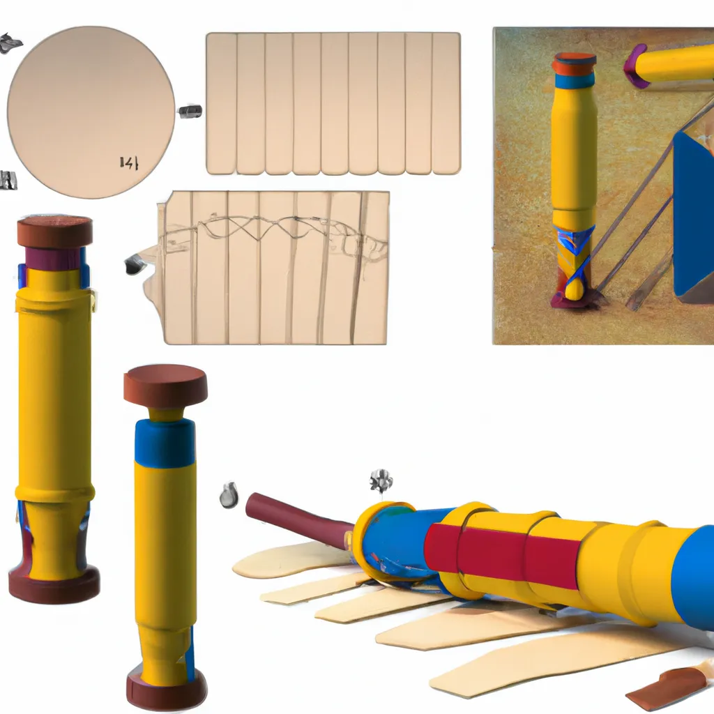 uma imagem em 3D de como construir um corpo de uma gaita diatonica