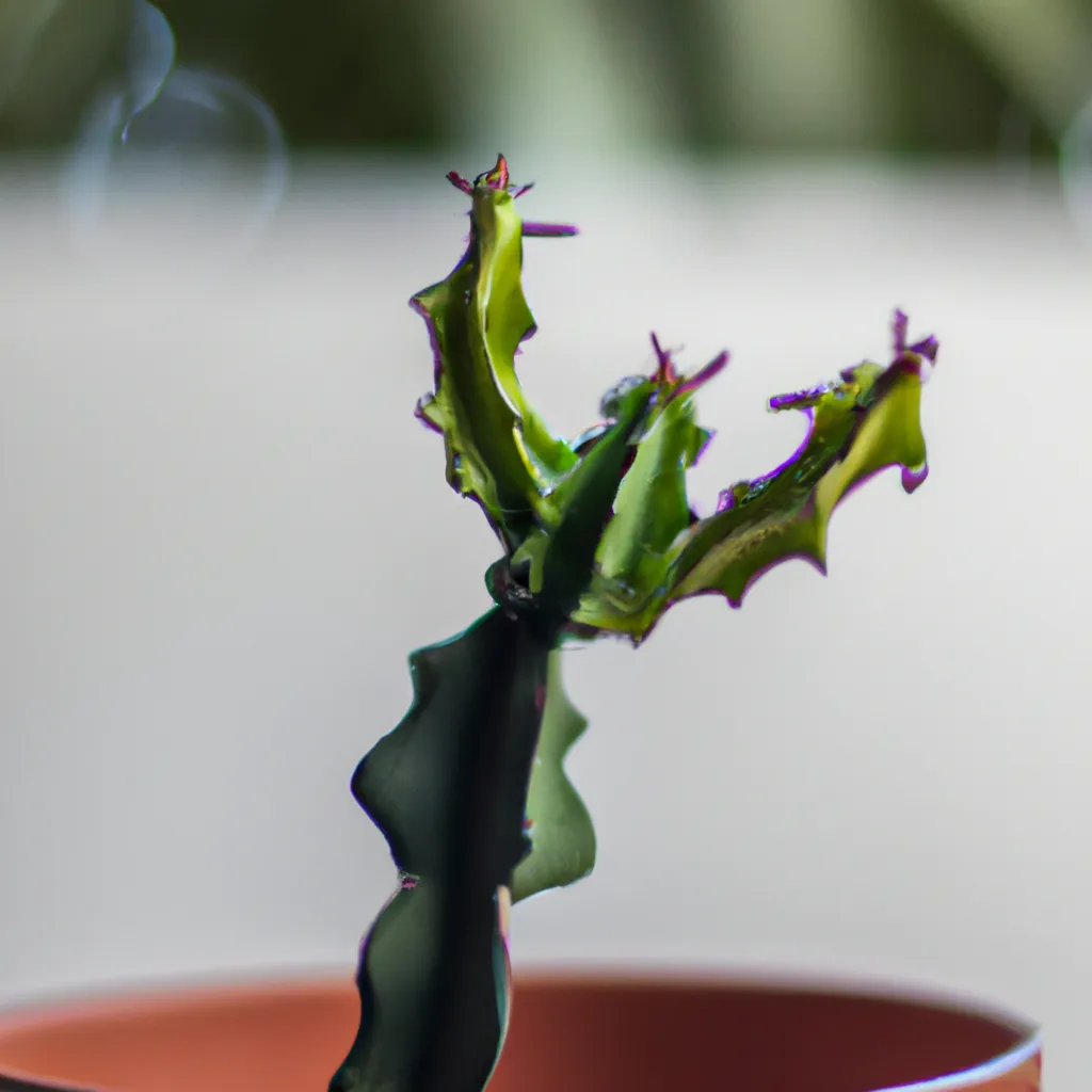 uma cena cinematográfica ilustrada de como cultivar pitaia em vaso