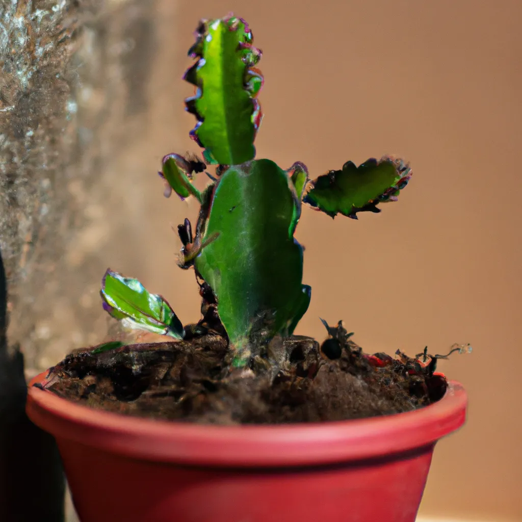 uma gravura em madeira de como cultivar pitaia em vaso
