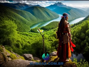 capa do post 10 Livros Essenciais sobre Xamanismo para Expandir sua Consciência com uma ilustração