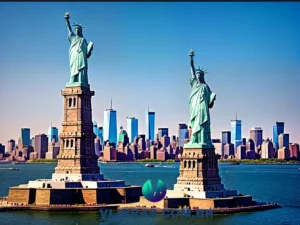 capa do post "10 Livros Essenciais Sobre os Estados Unidos para Adquirir" com uma ilustração