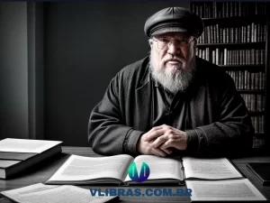 capa do post 10 Melhores Livros Sobre George R. R. Martin Para Se Ter na Estante com uma ilustração