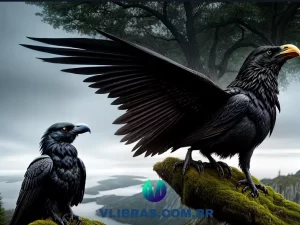 capa do post As 10 Melhores Opções de Livros da Saga dos Corvos com uma ilustração