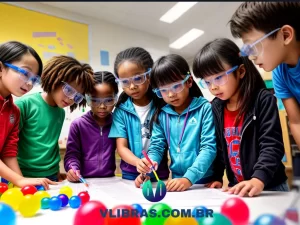 capa do post "Top 10 Livros de Química para Ensino Fundamental" com uma ilustração