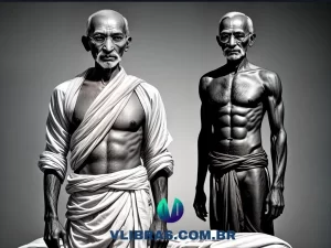 capa do post 10 Melhores Livros Sobre Gandhi: Descubra a Sabedoria do Líder Pacifista com uma ilustração