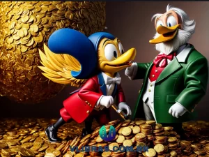 capa do post 15 Melhores Livros da Saga Tio Patinhas para Comprar: Descubra as Aventuras do Pato Mais Rico do Mundo com uma ilustração