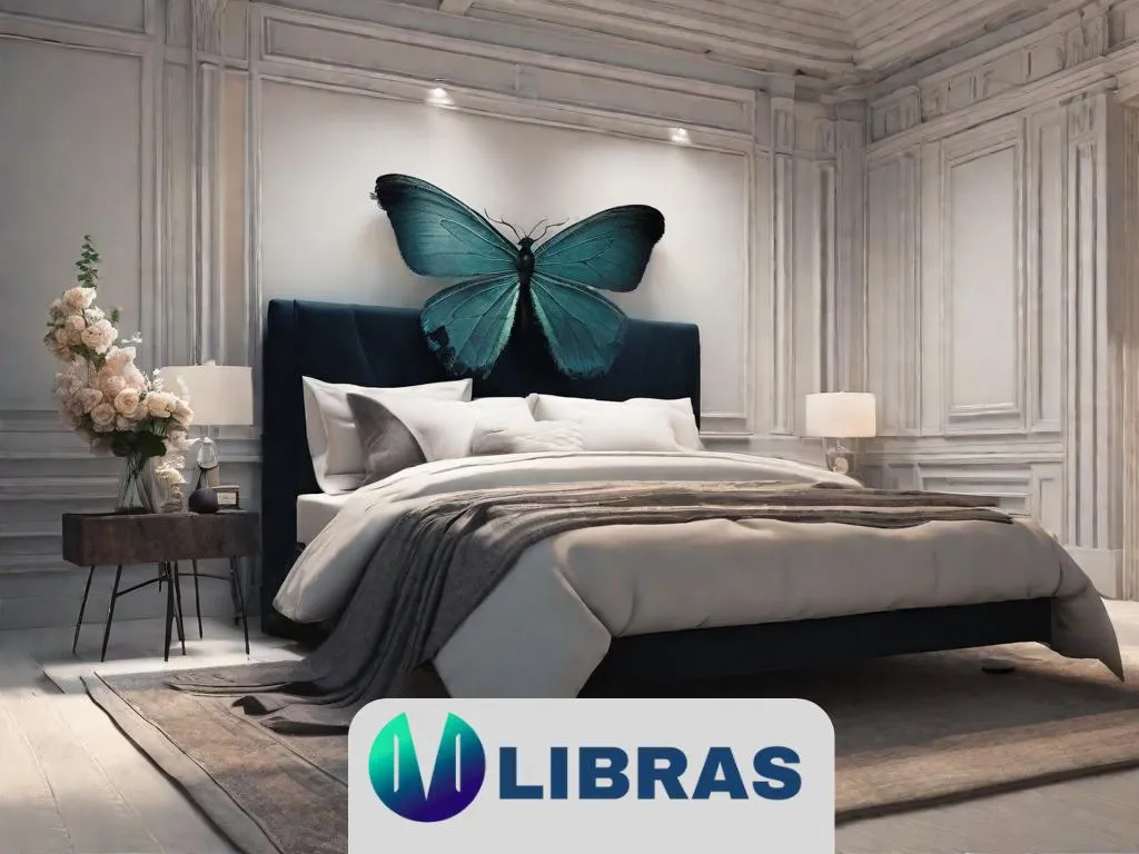 Um quarto mal iluminado com uma única cama, onde um inseto gigante está enredado em um cobertor. Os poucos móveis do quarto projetam longas sombras, enfatizando a atmosfera estranha e surreal da metamorfose.