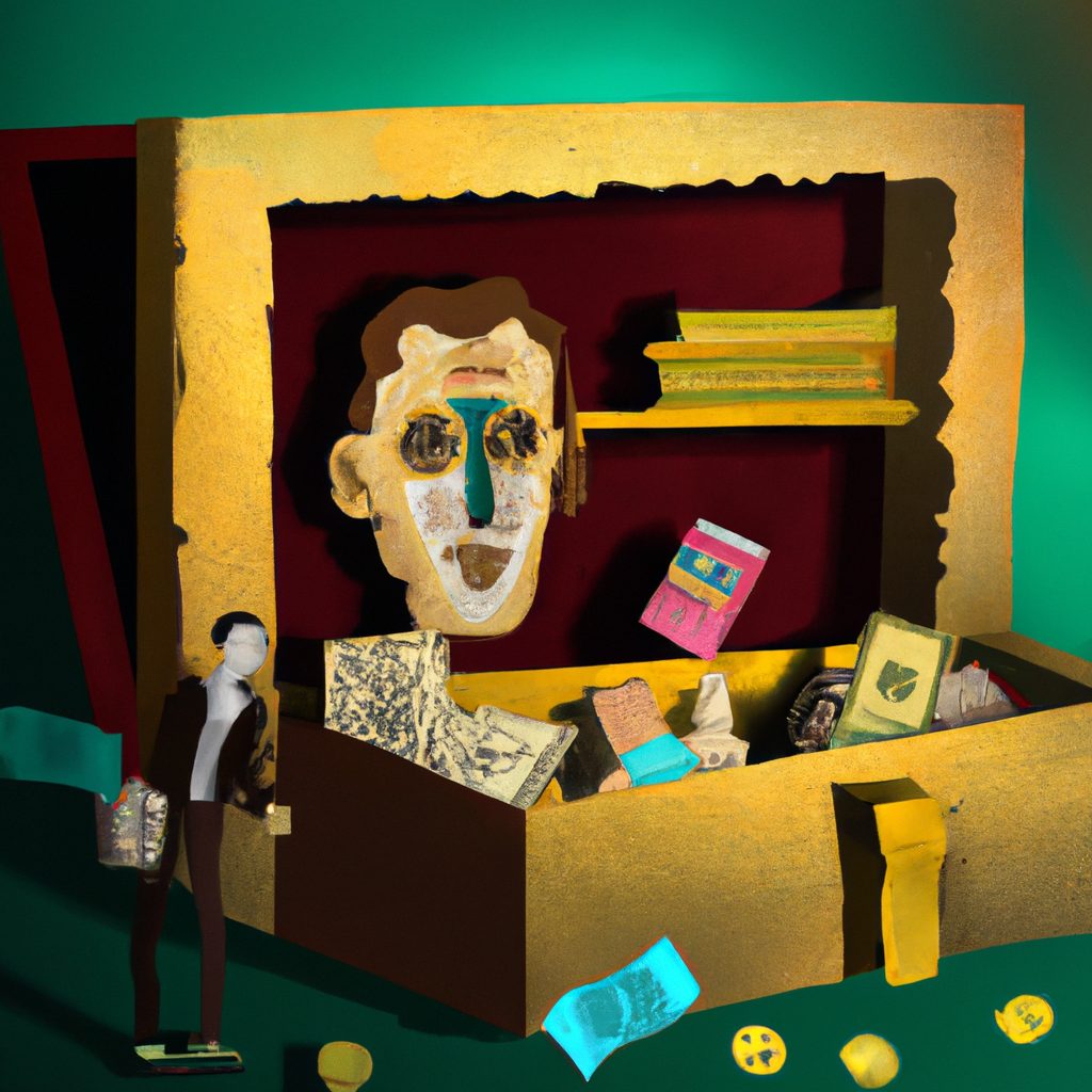Arte digital de uma pessoa lendo livro sobre 