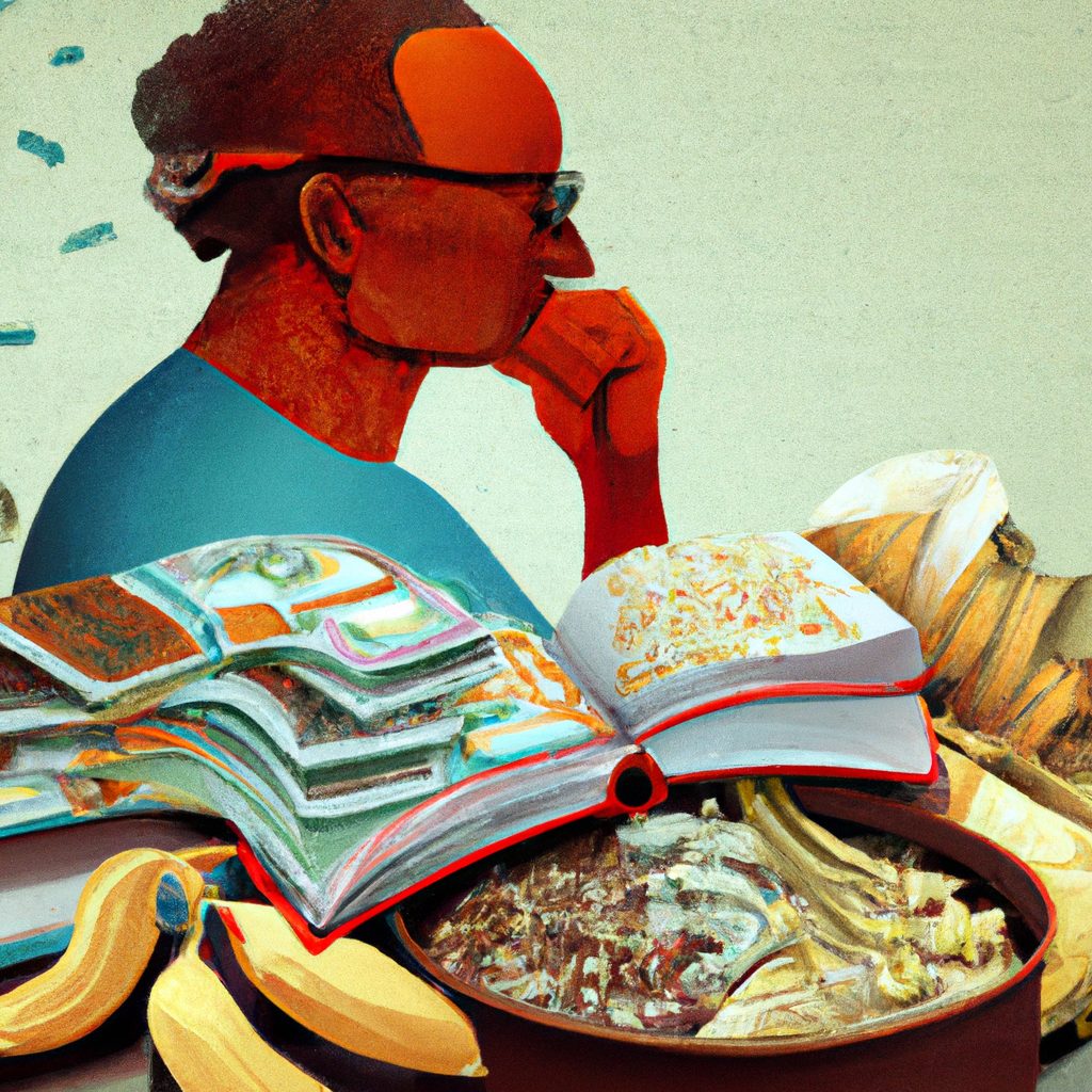 Desenho de alguém lendo 