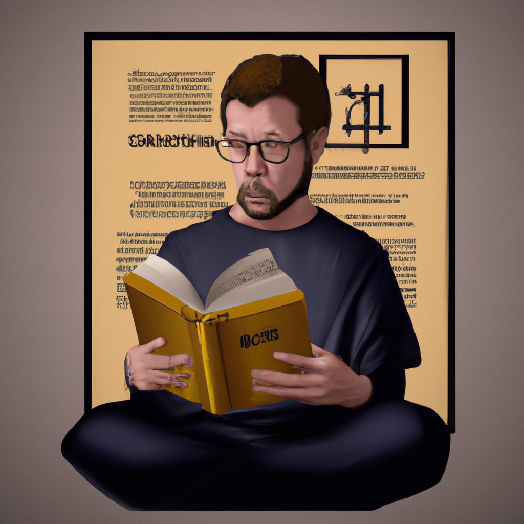 Alguém estudando um livro de história sobre