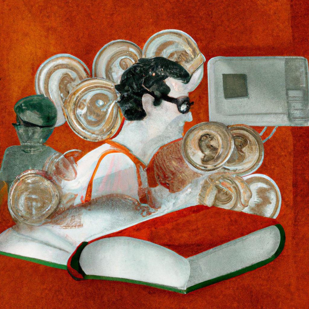 Alguém estudando um livro de história sobre