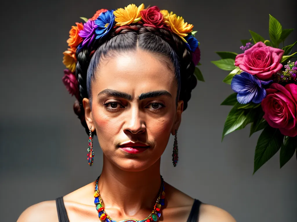 Fotos frida kahlo retrato intenso colorido