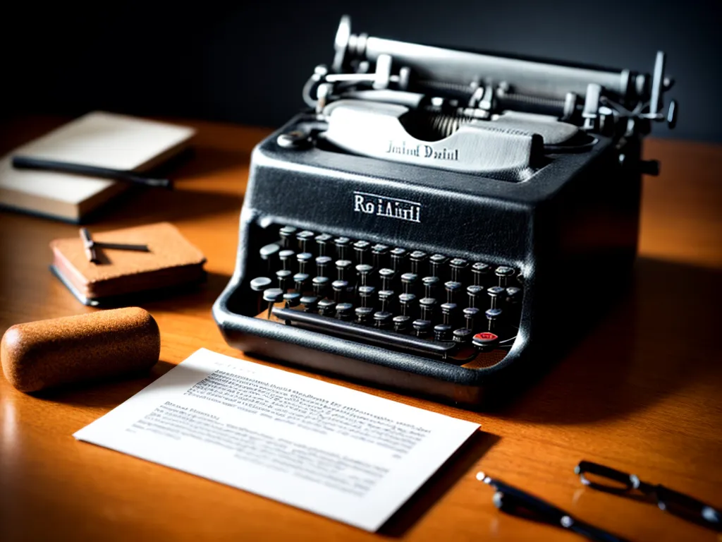 Fotos escritorio vintage typewriter livros acolhedor