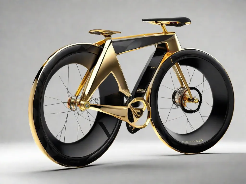 Apresentando a Bicicleta Mais Cara do Mundo: Uma obra-prima elegante de fibra de carbono adornada com detalhes em ouro requintados. Essa bicicleta luxuosa combina tecnologia de ponta com opulência, tornando-se o símbolo máximo de status para o ciclista exigente. Prepare-se para ficar maravilhado com sua beleza e com a etiqueta de preço que a acompanha.