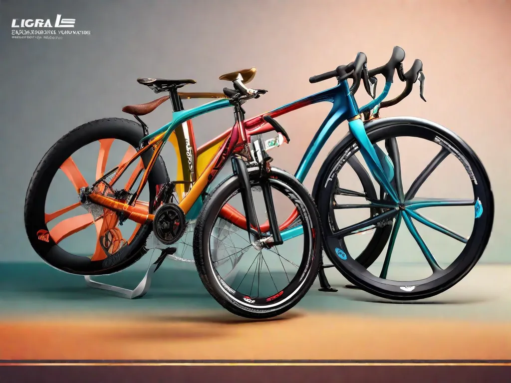 Descrição da imagem: Uma imagem vibrante e dinâmica mostrando uma seleção das principais marcas de bicicletas. O logotipo de cada marca é exibido de forma proeminente, representando seus estilos e recursos únicos. As bicicletas são exibidas em várias cores e designs, destacando a diversidade e qualidade das melhores marcas de bicicletas do mercado.