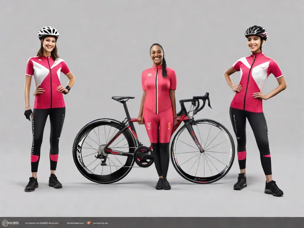 Descrição: Uma pessoa em pé ao lado de uma fita métrica, segurando uma extremidade no chão e a outra alcançando a altura da cabeça. Eles estão vestindo roupas de ciclismo e têm um sorriso no rosto, prontos para encontrar o tamanho perfeito da bicicleta com base em sua altura.