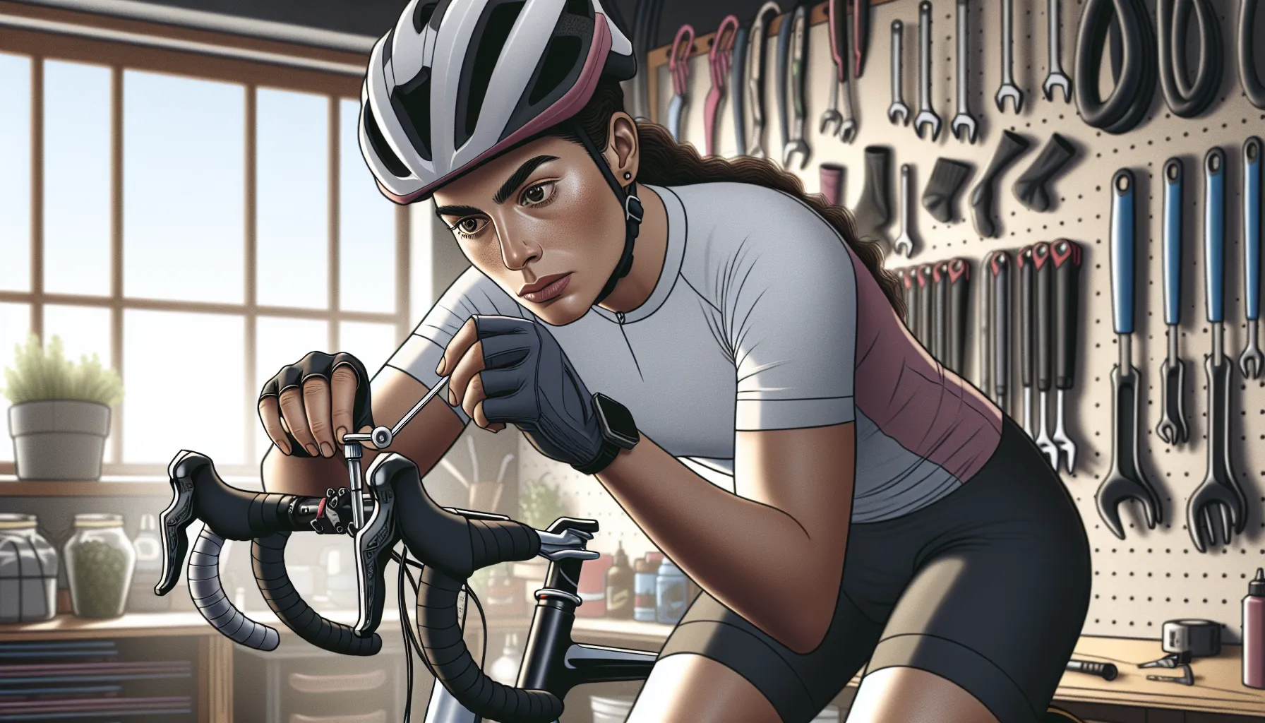 Ajustar corretamente a altura do guidão é importante para garantir uma posição confortável e segura ao pilotar sua bicicleta. Aqui estão algumas etapas para fazer isso:
1. Solte os parafusos de fixação do guidão usando uma chave Allen.
2. Ajuste a altura do guidão de acordo com sua preferência pessoal. Certifique-se de que a altura seja adequada para sua postura e estilo de pilotagem.