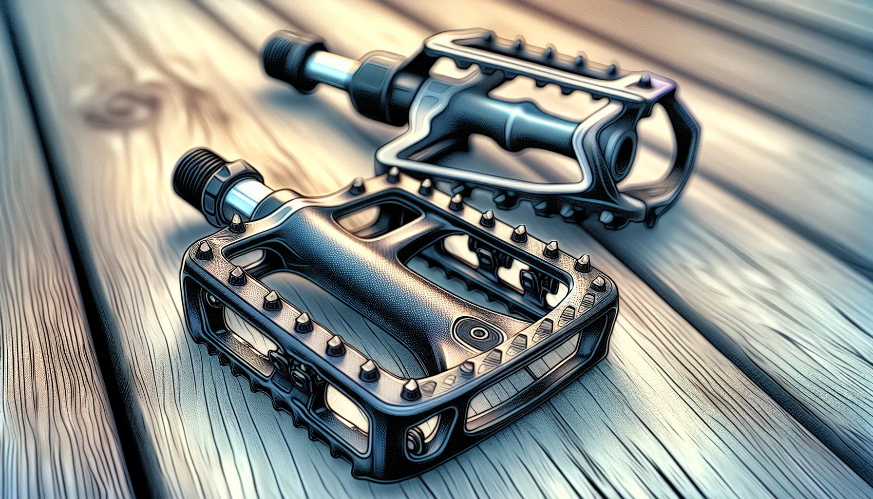 Ao escolher entre pedais de plataforma e clip, é importante considerar o tipo de ciclismo que você pratica e suas preferências pessoais.
Os pedais de plataforma são mais comumente usados em mountain bikes e bicicletas urbanas. Eles oferecem uma plataforma larga e plana, o que proporciona uma base estável para os pés. Esses pedais são ideais para ciclistas que precisam frequentemente colocar os