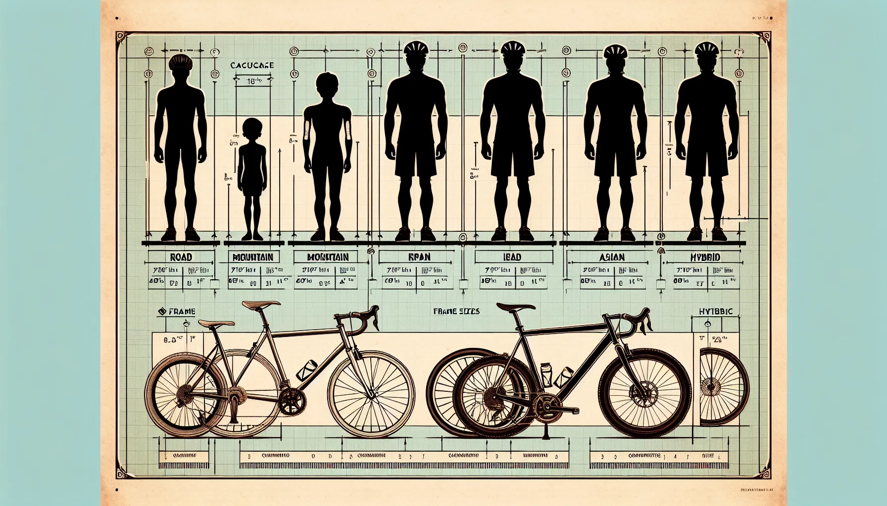 Escolher o tamanho correto do quadro de bicicleta é fundamental para garantir conforto e segurança ao pedalar. Existem várias maneiras de determinar o tamanho ideal do quadro, sendo as mais comuns:
1. Altura: A altura do ciclista é um fator importante na escolha do tamanho do quadro. Em geral, a medida mais utilizada é a altura do cavalo, que pode ser obtida medindo a distância entre