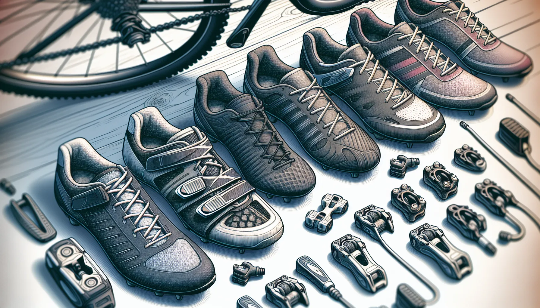 Escolher o tipo de sapatilha de ciclismo certo é essencial para garantir conforto e desempenho durante suas pedaladas. Aqui estão algumas dicas para te ajudar nessa escolha:
1. Tipo de pedal: Verifique qual tipo de pedal você utiliza na sua bicicleta. Existem dois tipos principais: pedal de encaixe (clipless) e pedal comum (plataforma). Se você utiliza pedal de encaixe