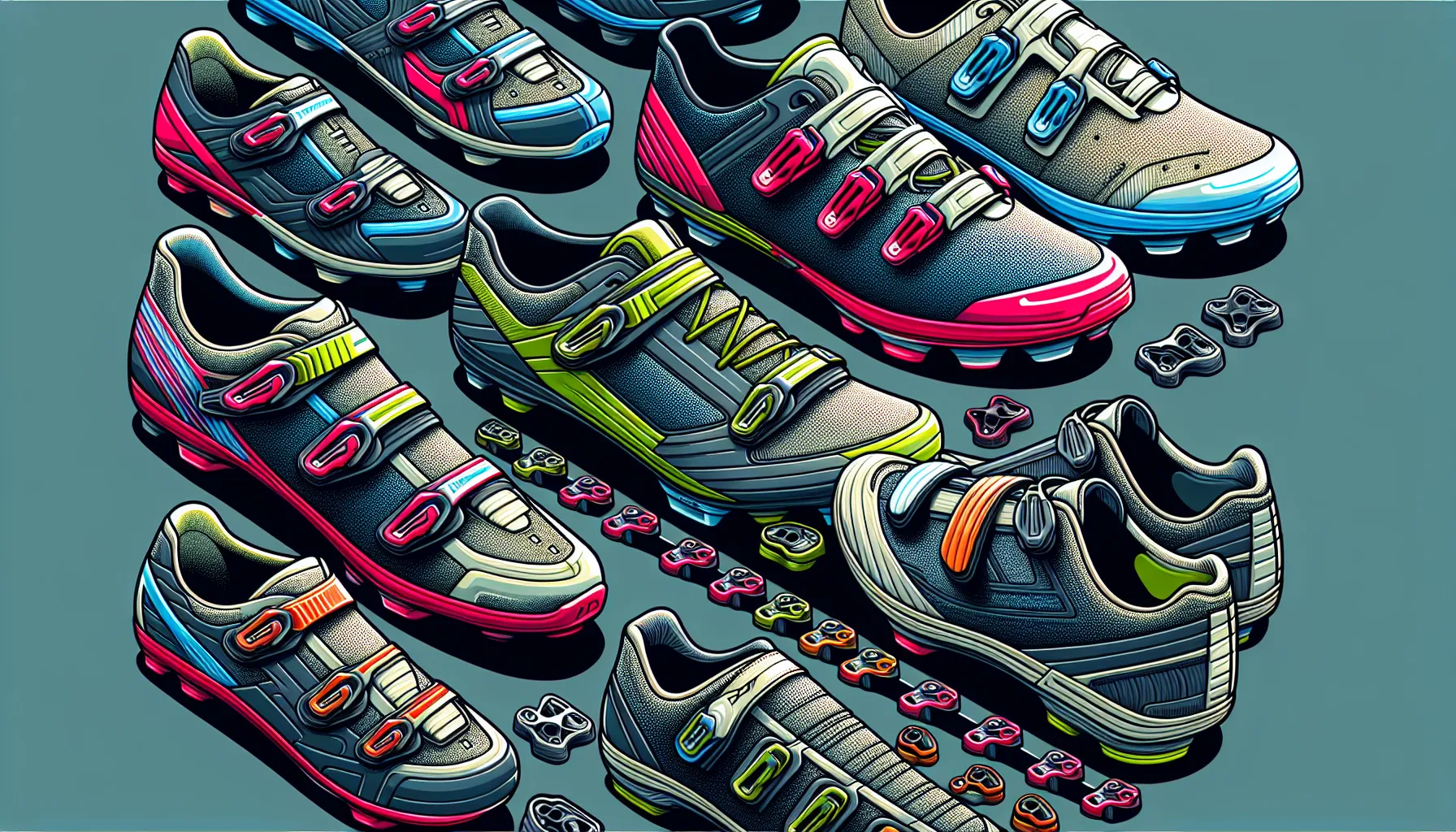 Escolher o tipo de sapatilha de ciclismo certo é essencial para garantir conforto e desempenho durante suas pedaladas. Aqui estão algumas dicas para ajudá-lo a fazer a escolha certa:
1. Tipo de pedal: Verifique qual tipo de pedal você está usando ou pretende usar. Existem dois tipos principais de sistemas de pedal: SPD (Shimano Pedaling Dynamics) e Look/Keo. Cada um requer