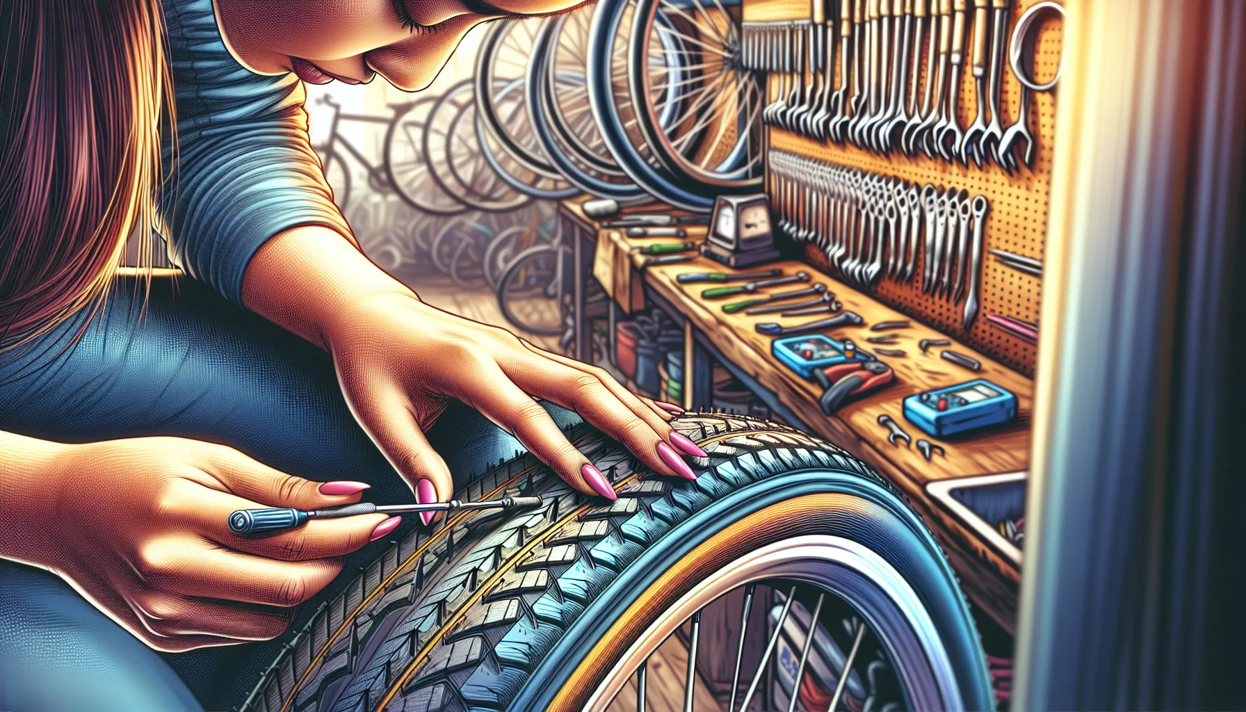 Para evitar o desgaste excessivo dos pneus da bicicleta, é importante seguir algumas dicas:
1. Mantenha a pressão correta dos pneus: Verifique regularmente a pressão dos pneus e mantenha-a de acordo com as recomendações do fabricante. Pneus com pressão inadequada podem desgastar mais rapidamente.
2. Evite superfícies abrasivas: Tente evitar pedalar em superfícies ás