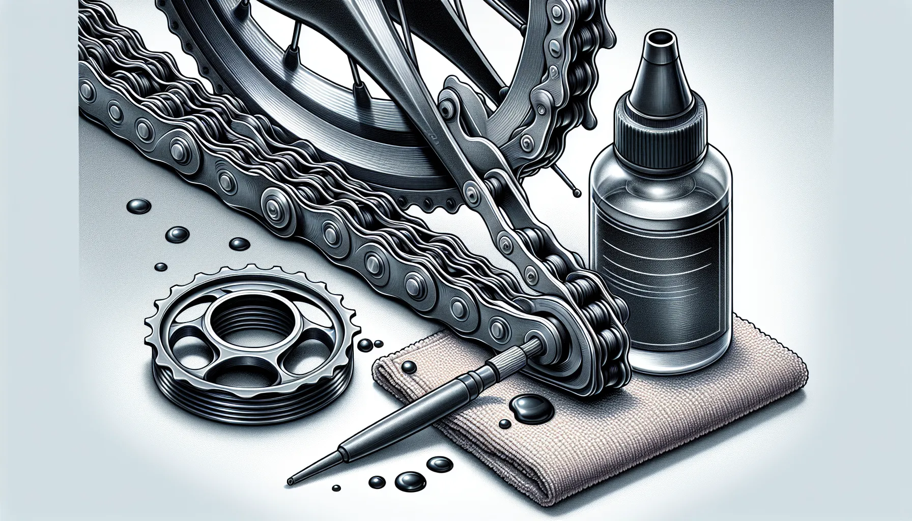 Limpar e lubrificar corretamente a corrente da sua bicicleta é essencial para garantir um bom desempenho e prolongar a vida útil do componente. Siga estas etapas para realizar a limpeza e lubrificação adequadas:
1. Comece removendo a roda traseira da bicicleta, se necessário, para facilitar o acesso à corrente.
2. Use um pano ou escova para remover o excess