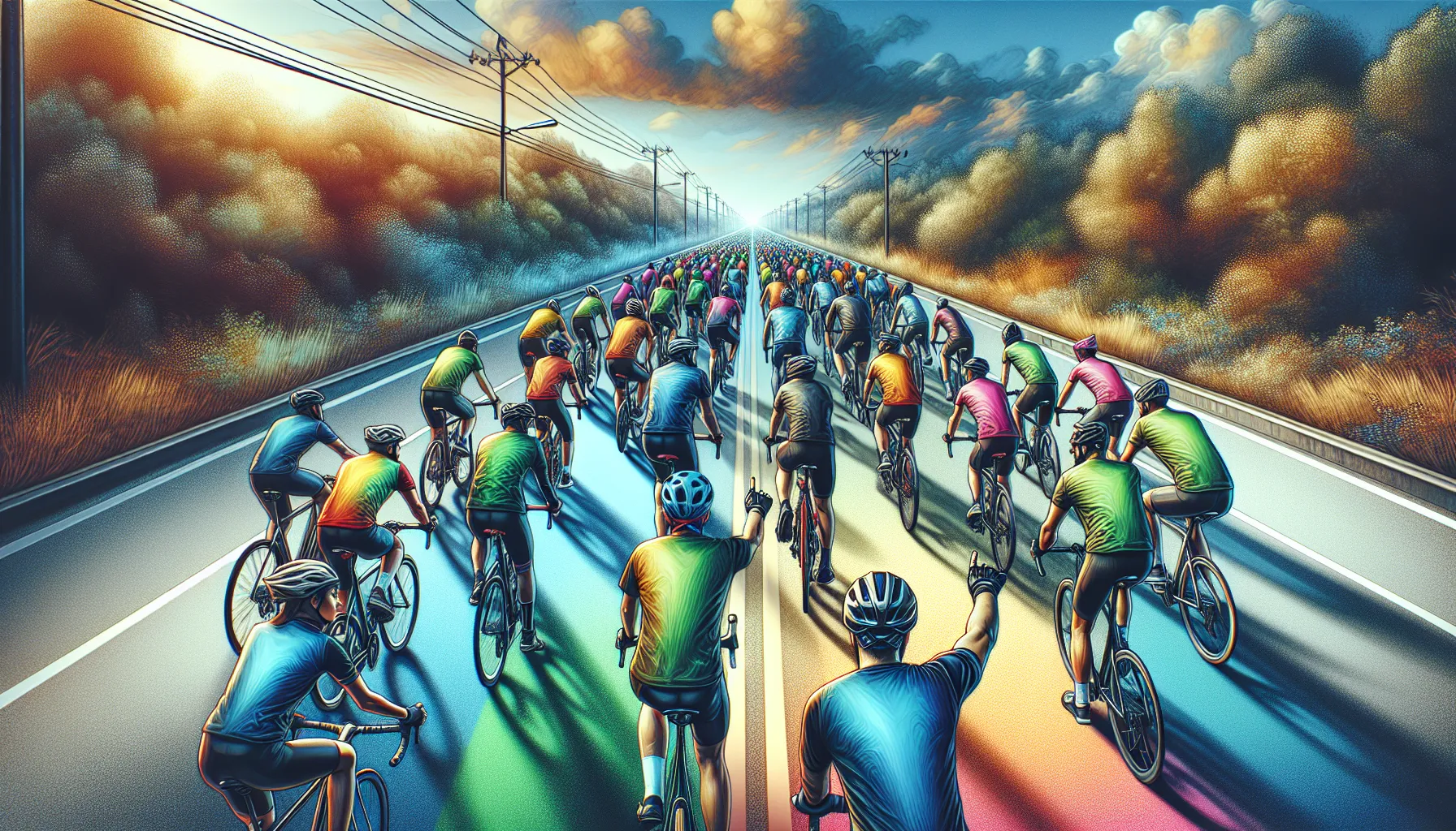 Ciclismo em grupo pode ser uma atividade divertida e desafiadora, mas é importante tomar precauções para evitar acidentes. Aqui estão algumas estratégias para ciclismo em grupo sem causar acidentes:
1. Comunique-se: Antes de iniciar o passeio, estabeleça sinais de comunicação claros com os outros ciclistas. Isso pode incluir gestos para indicar mudanças de direção, obst