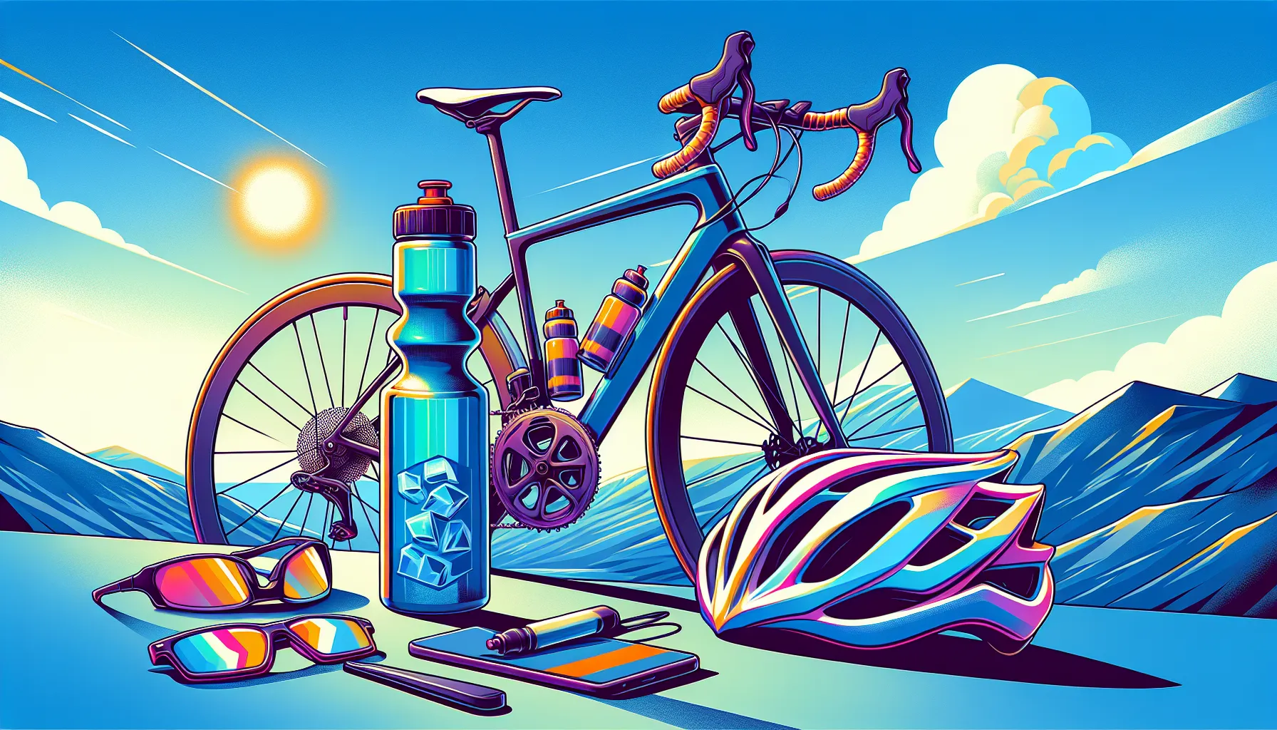 Ciclismo em altas temperaturas requer uma preparação adequada para garantir um desempenho seguro e eficiente. Aqui estão algumas dicas para se preparar:
1. Hidratação: Aumente a ingestão de líquidos antes, durante e após o ciclismo. Beba água regularmente para evitar a desidratação. Considere também o consumo de bebidas esportivas para repor eletrólitos