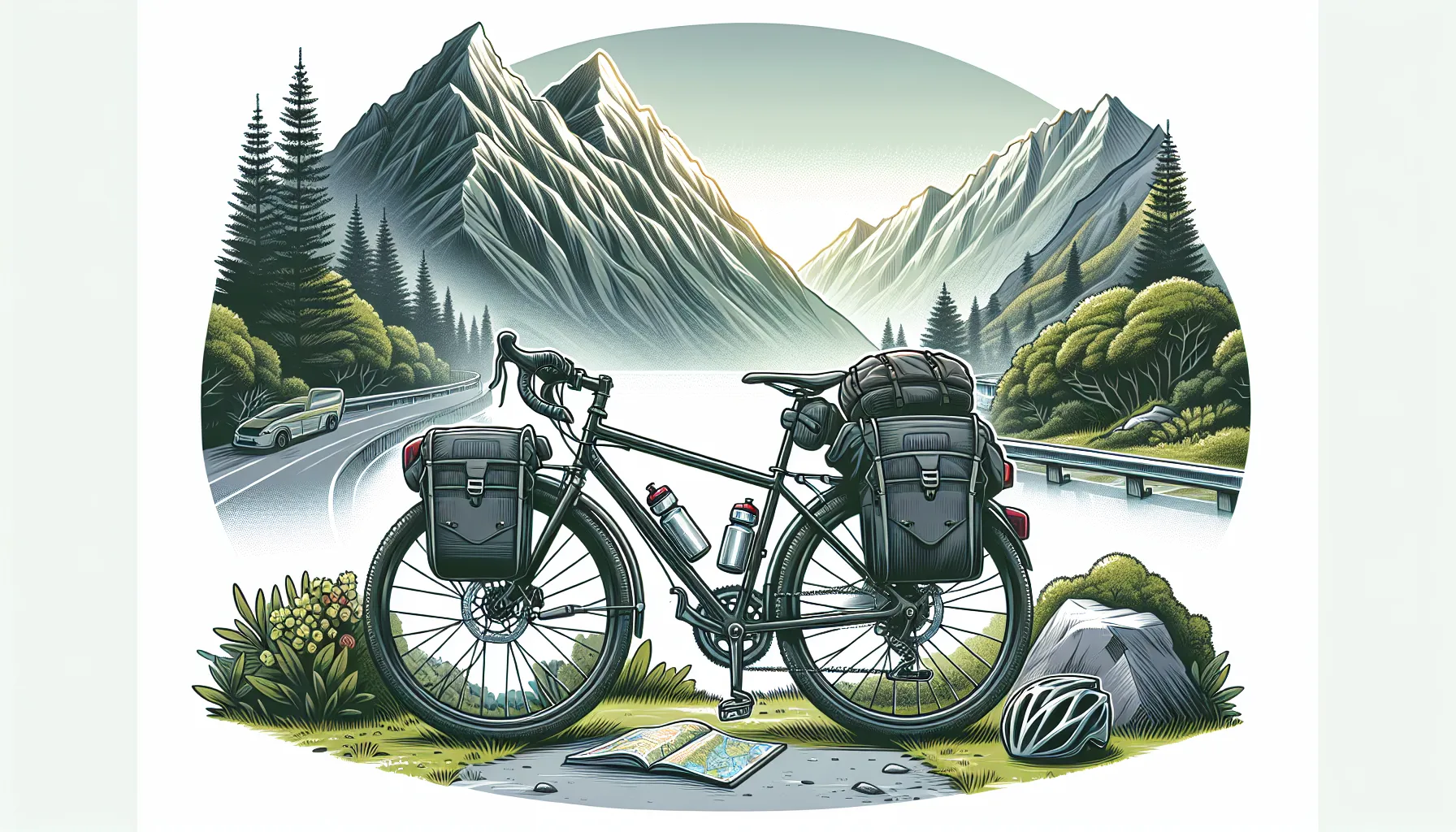 Preparando-se para a sua primeira viagem de bicicleta.