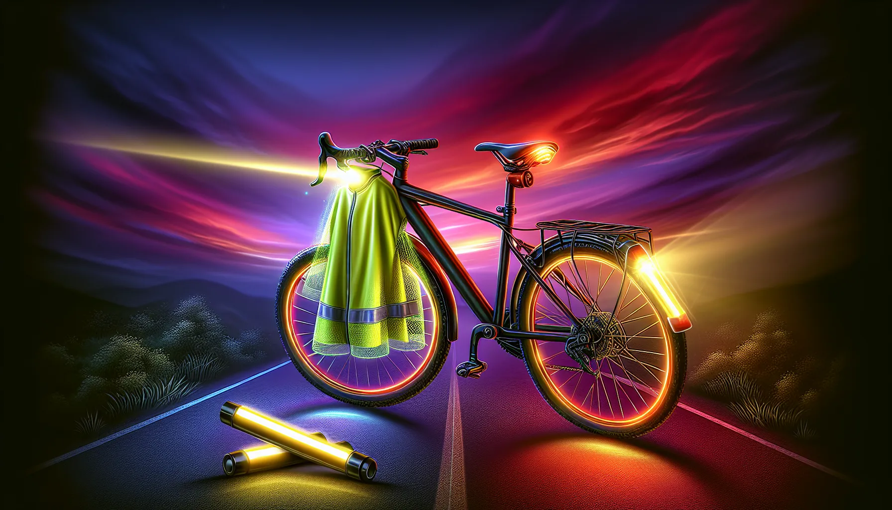 Preparando a sua bicicleta para pedalar à noite.