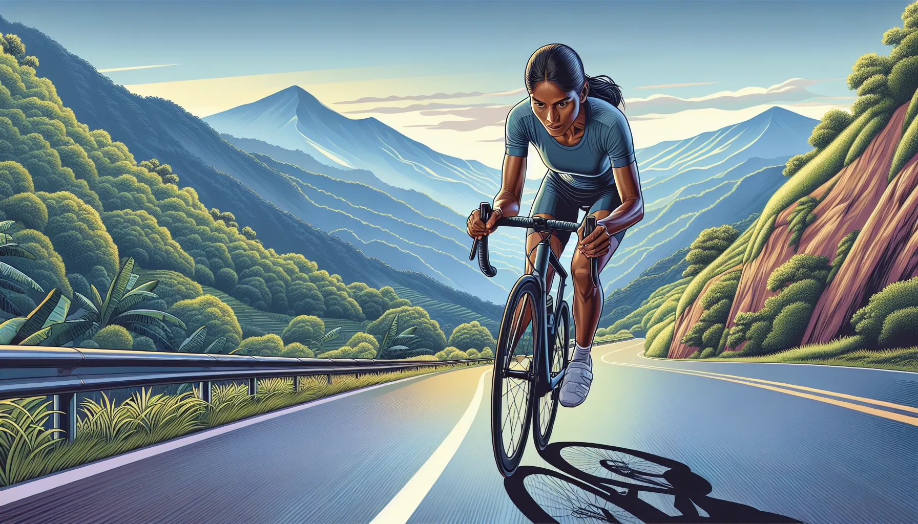 Existem várias técnicas que podem ser utilizadas para melhorar o desempenho em descidas no ciclismo. Aqui estão algumas delas:
1. Posição aerodinâmica: Ao descer, é importante adotar uma posição aerodinâmica para reduzir a resistência do ar. Isso pode ser feito abaixando o corpo e mantendo os cotovelos próximos ao corpo.
2. Olhar para a