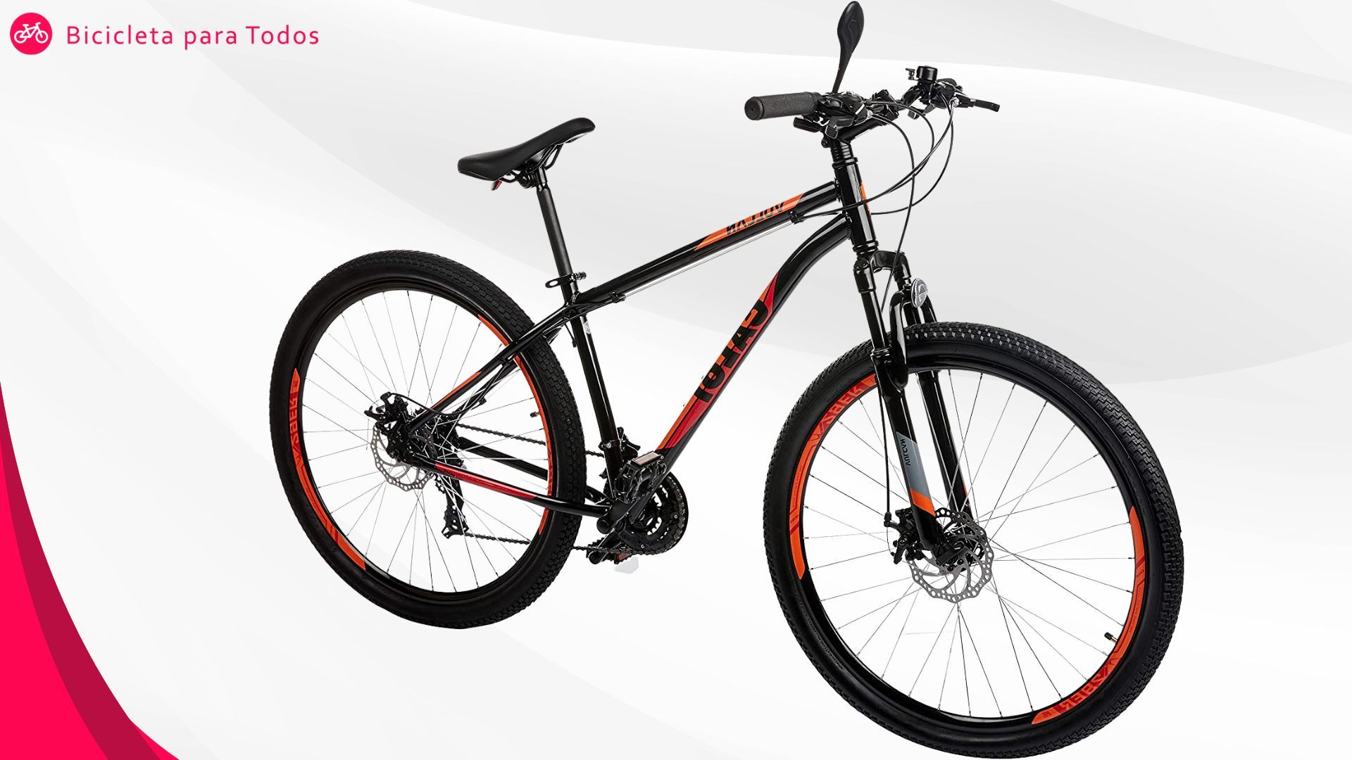 foto da caloi vulcan em fundo cinza