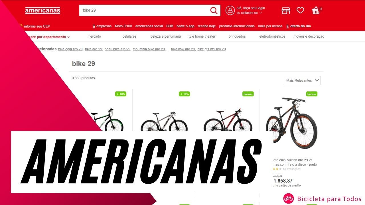 lojas americanas com titulo e
logo do site