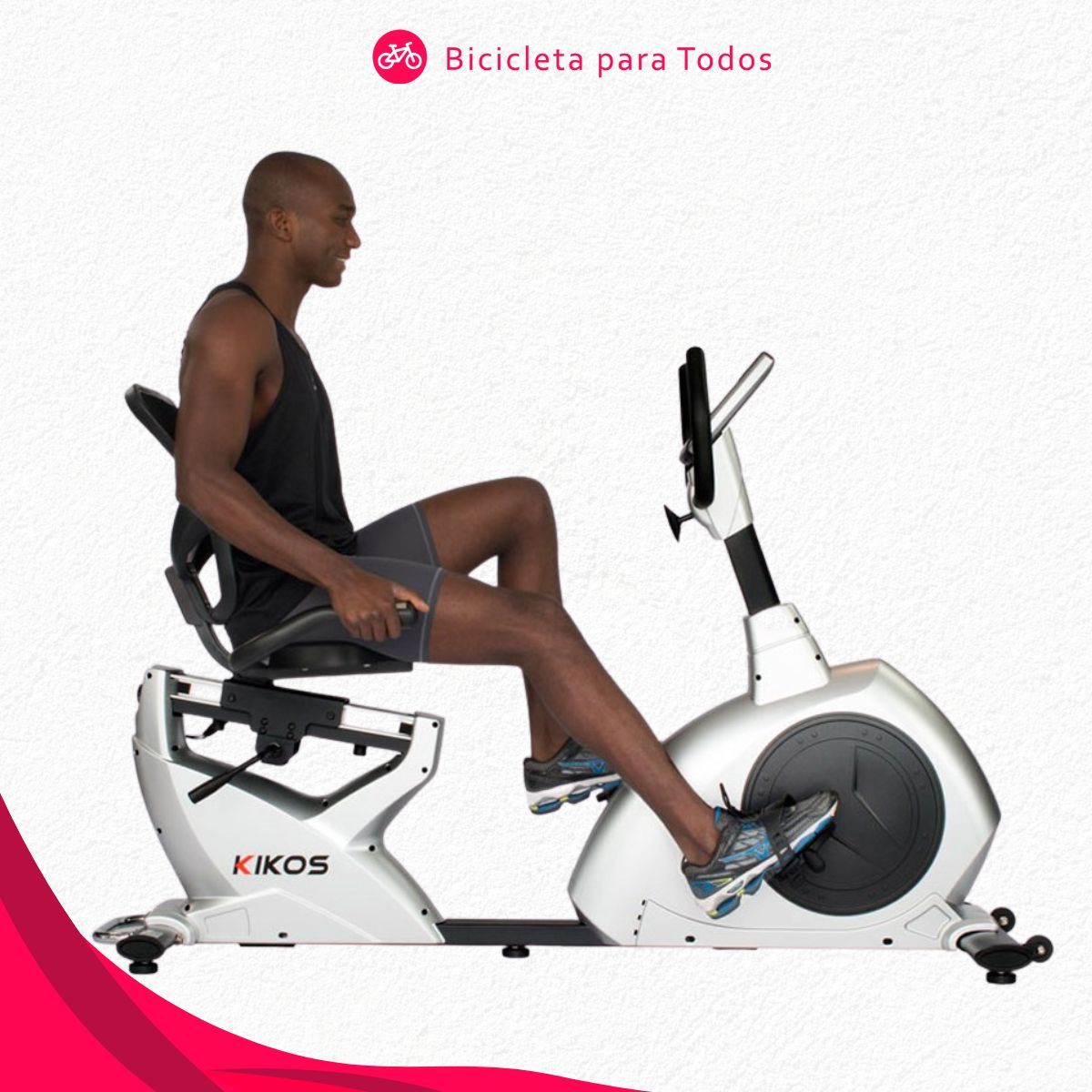 postura para pedalar bicicleta ergométrica