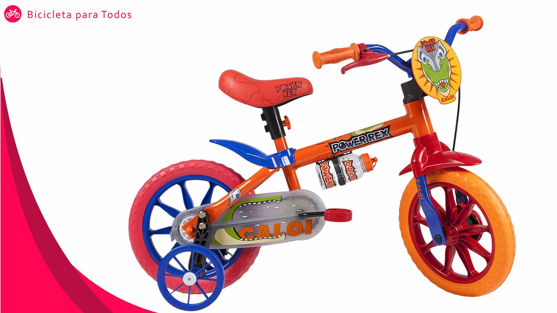 foto da bike com tema dinossauro