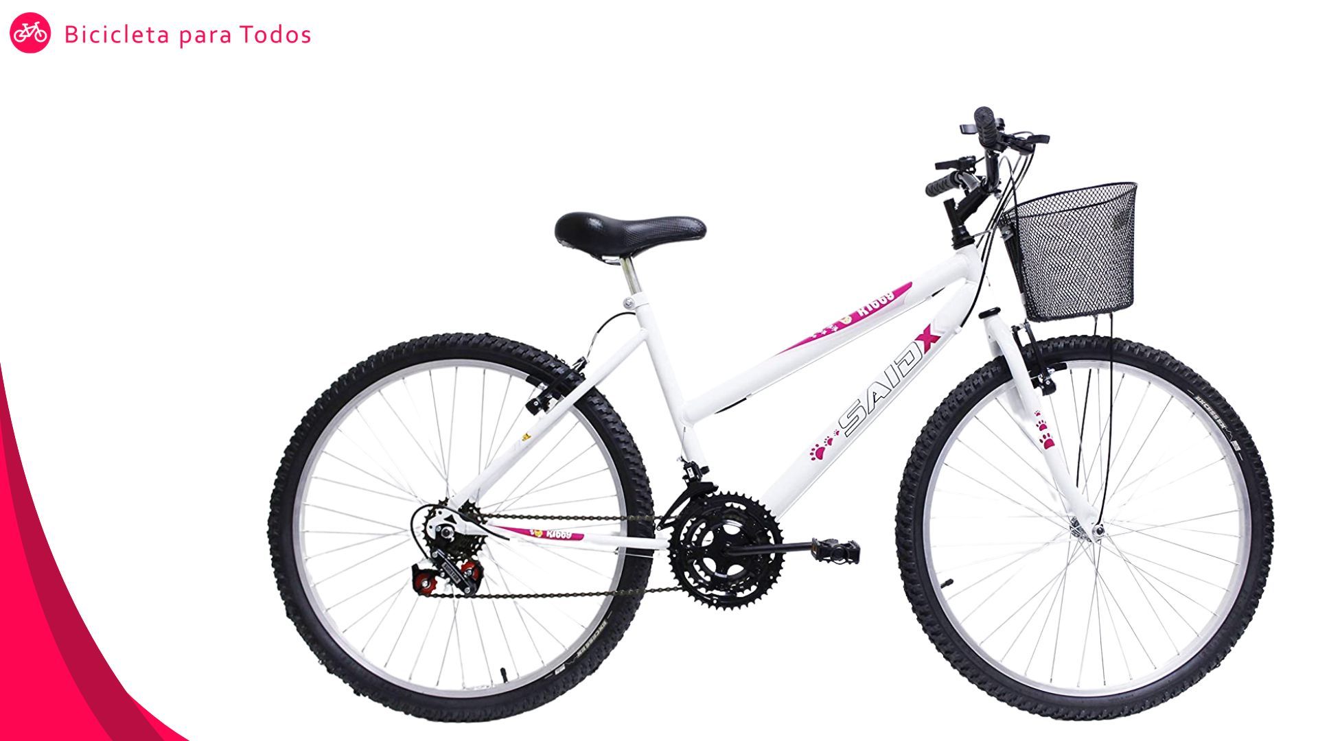 foto da bike gts feminina na cor branca