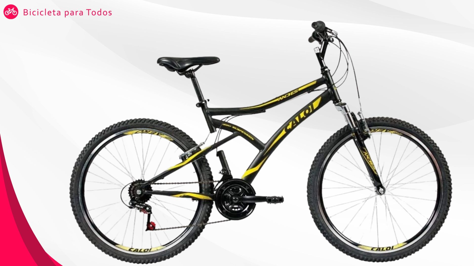 foto da caloi andes pro com fundo cinza