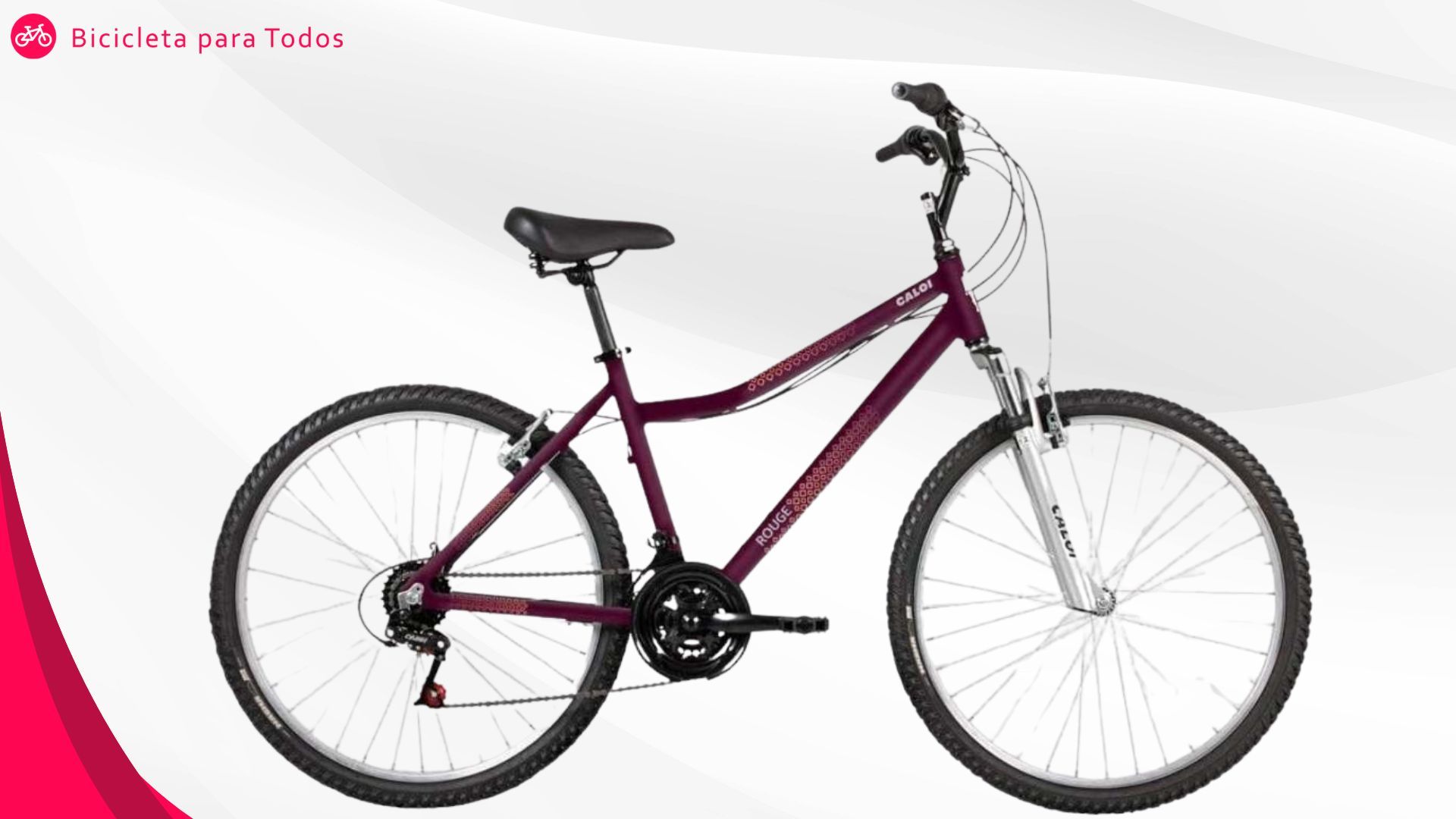 bike Rouge com fundo cinza