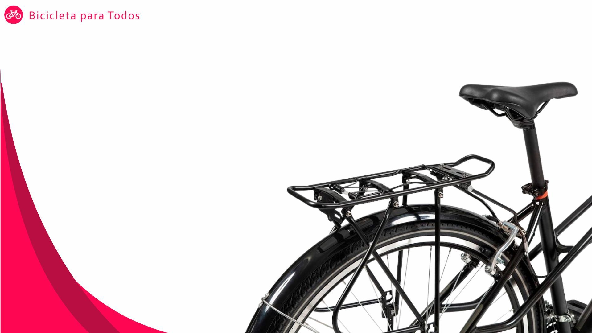 foto do bagageiro e do selim da caloi urban