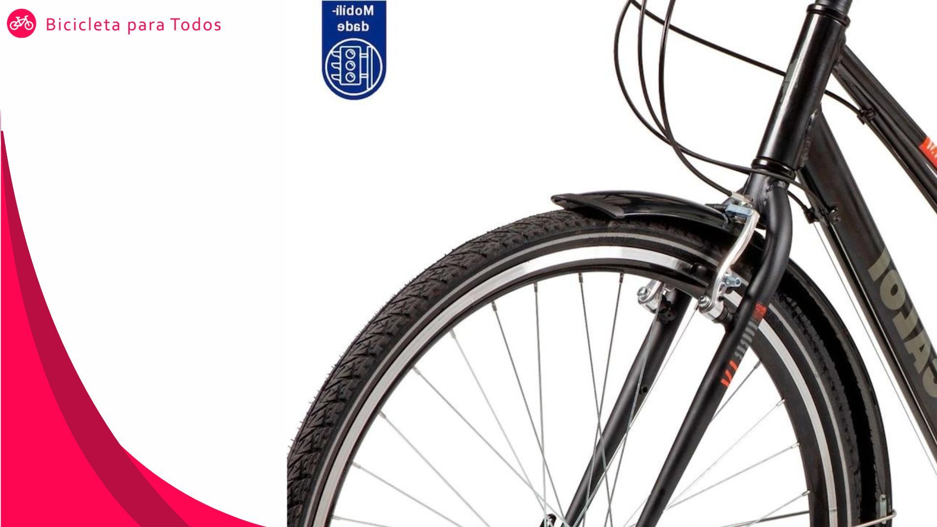 foto do para-lamas e roda da caloi urban