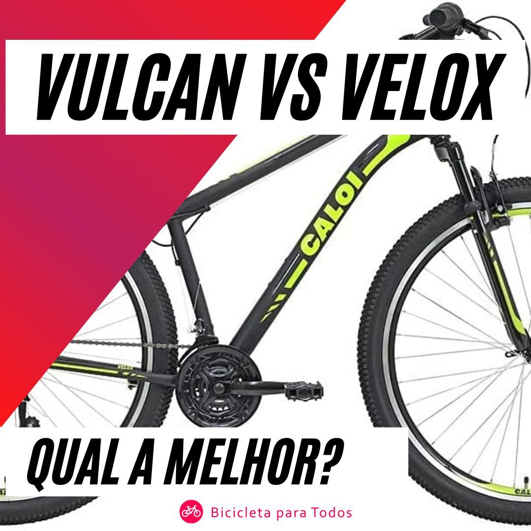 foto com legenda caloi vulcan vs caloi velox qual a melhor