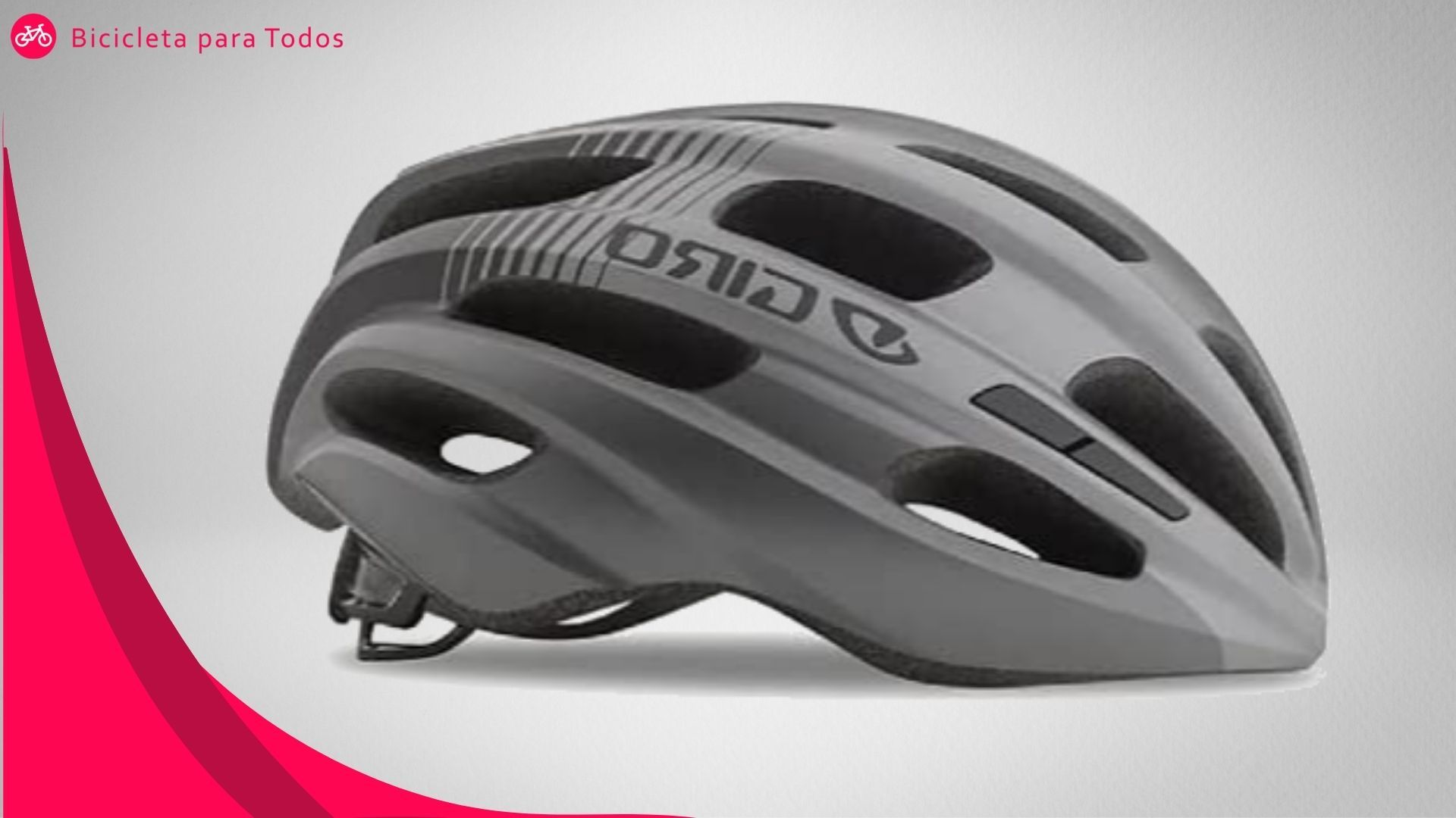 Foto do capacete giro na cor cinza