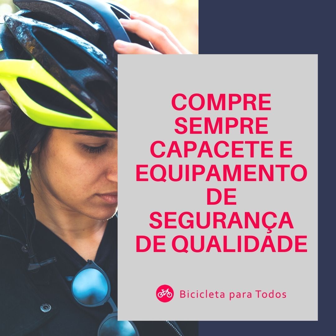 compre sempre capacete e equipamento de segurança de qualidade