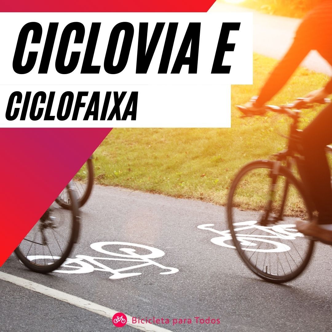 foto com legenda ciclovia e ciclofaixa