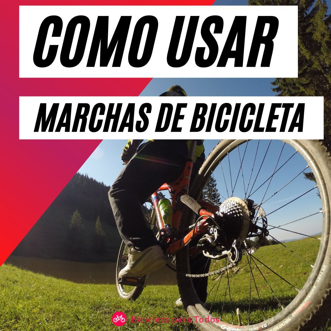 foto com legenda como usar marcha de bicicleta