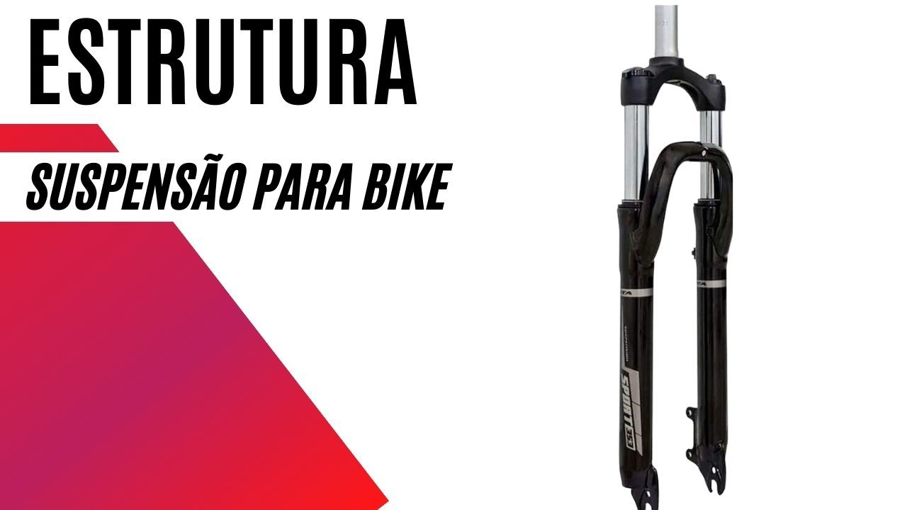 foto com legenda estrutura suspensão para bike