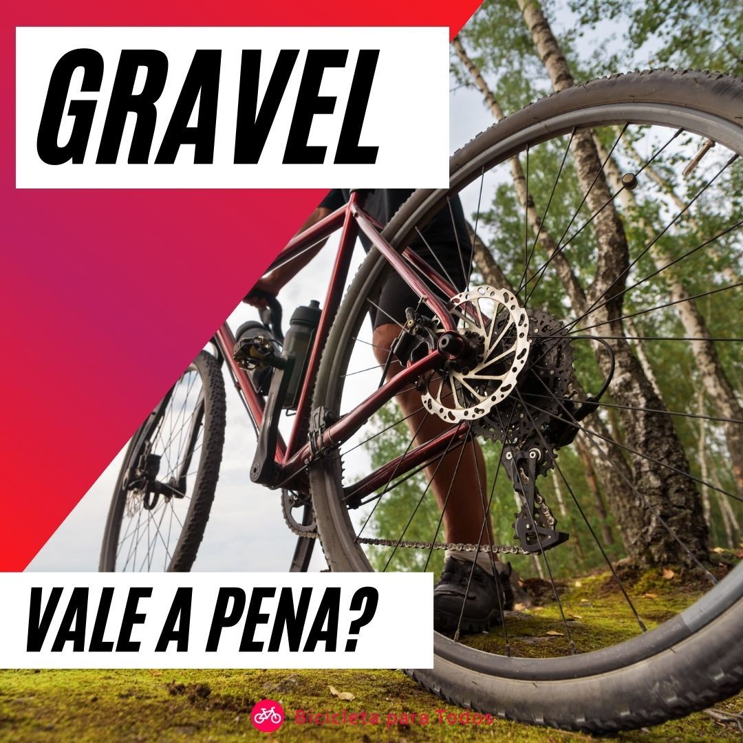 foto de um ciclista em uma gravel com legenda gravel vale a pena