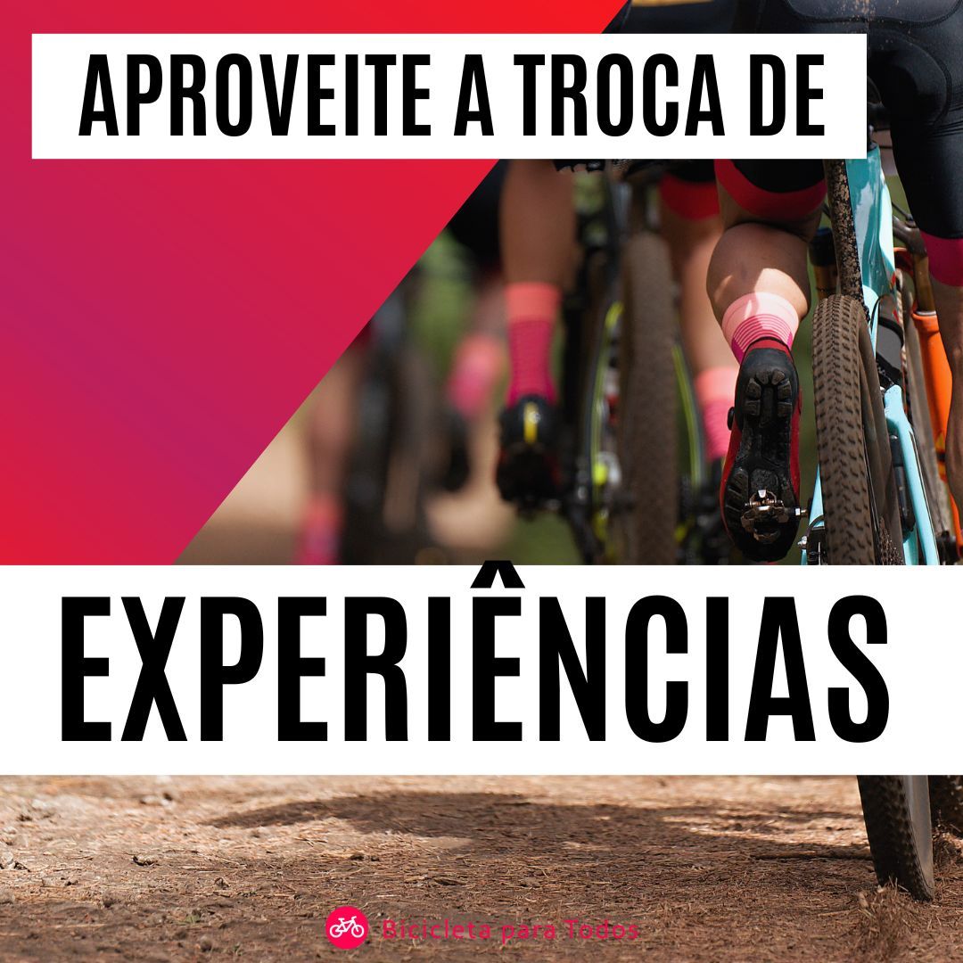 foto com legenda aproveite a troca de experiências