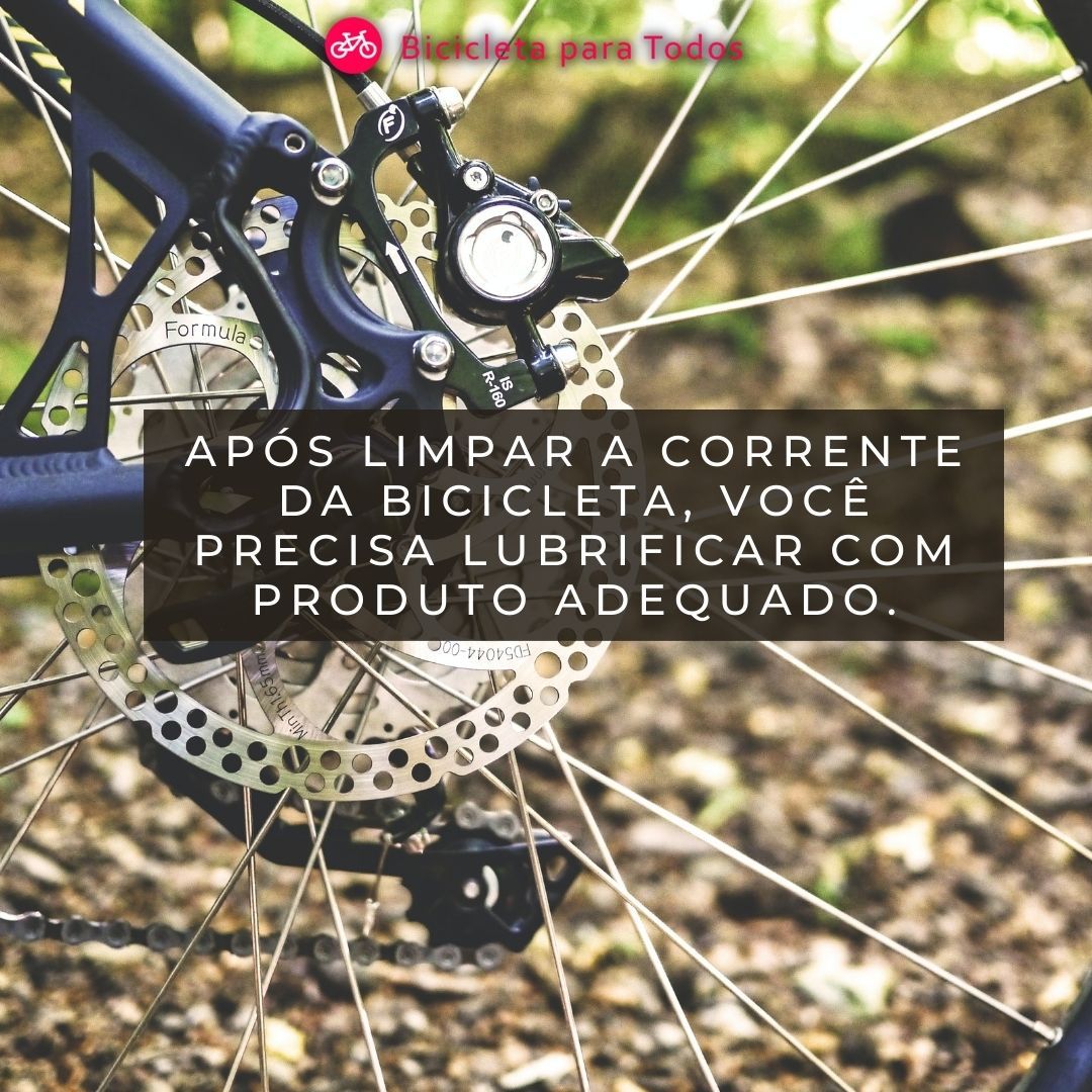lubrificação da corrente de bicicleta